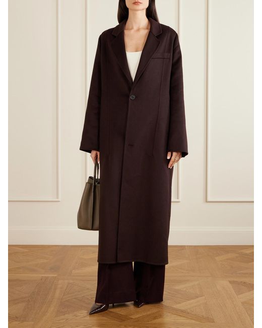 Victoria Beckham Red Wool-Blend Coat