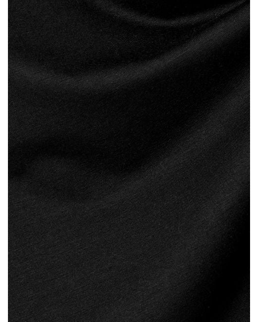 ÉTERNE Black Stretch-Modal Jersey T-Shirt