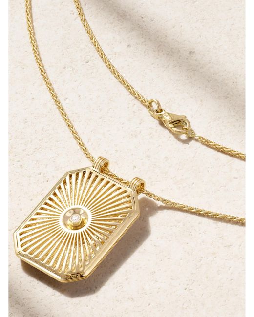 Marie Lichtenberg Natural Hand Scapular 18-Karat Diamond Necklace
