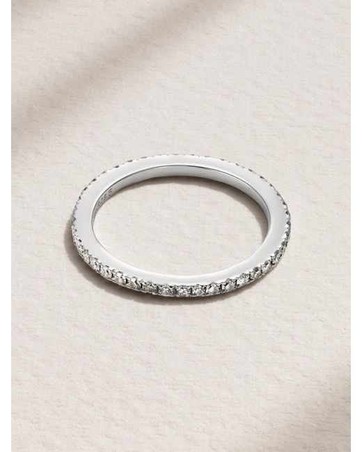 David Morris Natural Platinum Diamond Eternity Ring