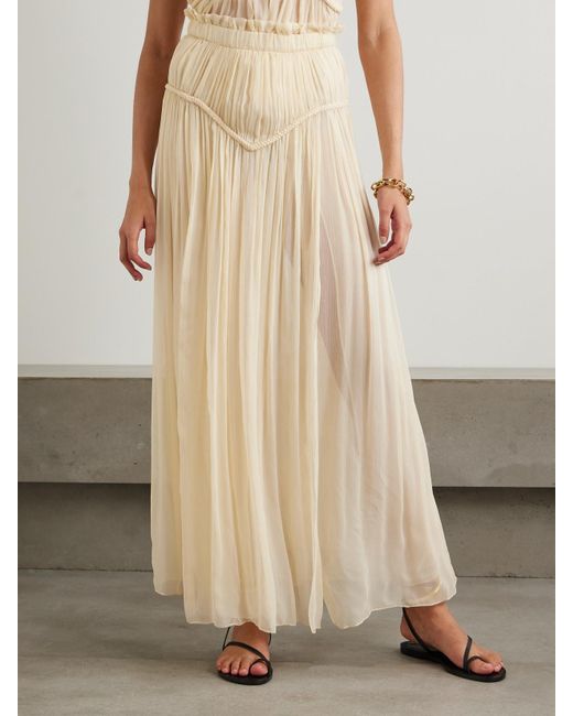 Isabel Marant Natural Rolande Long Skirt