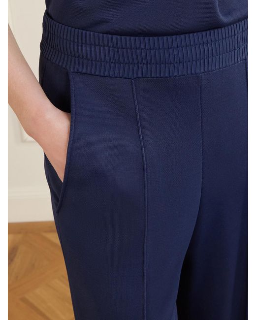 Lanvin Blue Knitted Wide-Leg Pants