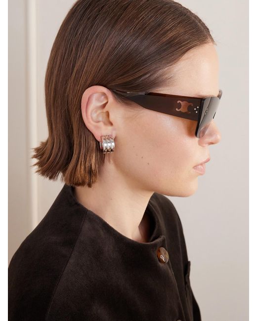 Céline Brown D-Shape Acetate Sunglasses