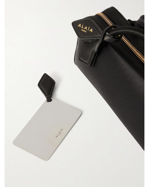 Alaïa Black Le Teckle Satin Clutch Bag