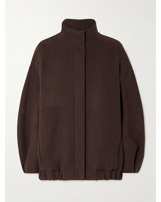 Dries Van Noten Brown Oversized Wool Jacket