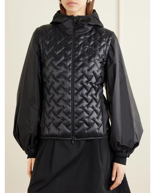 Moncler Black Mirage Quilted Shell Jacket