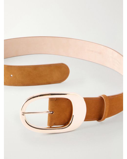 Gabriela Hearst Pink Lozewce Suede Belt
