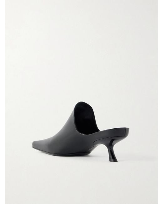 Loewe Black Emily Leather Mules