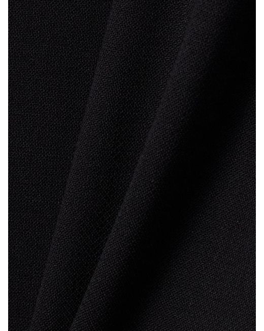 Jonathan Simkhai Black Kenna Crepe Flared Pants