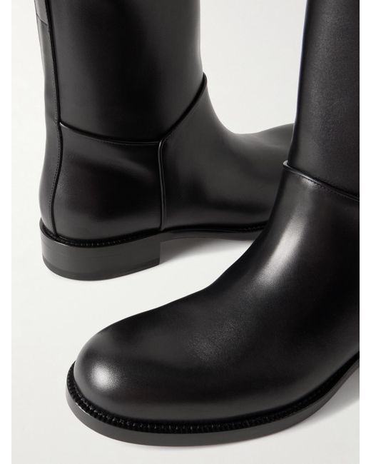Bottines En Cuir Nobilis The Row en coloris Black