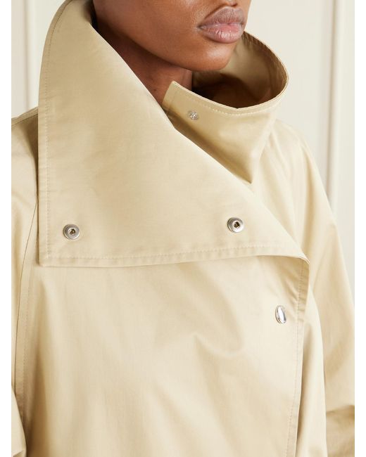 Totême Natural Oversized Cotton Trench Coat