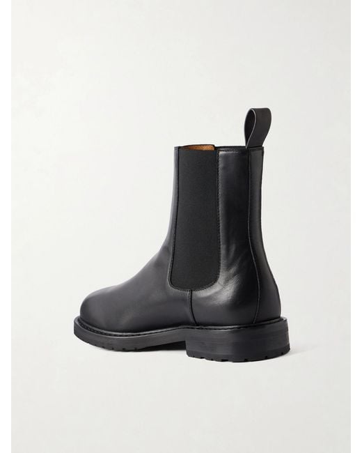 LEGRES Black 25 Leather Chelsea Boots