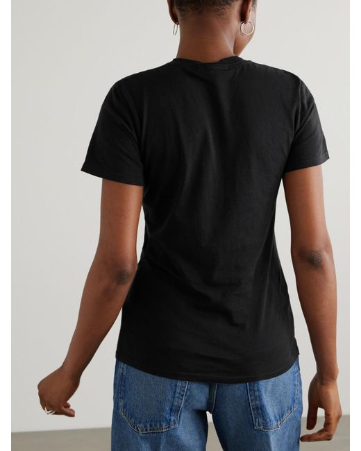Nili Lotan Black Mariela Cotton-Jersey T-Shirt