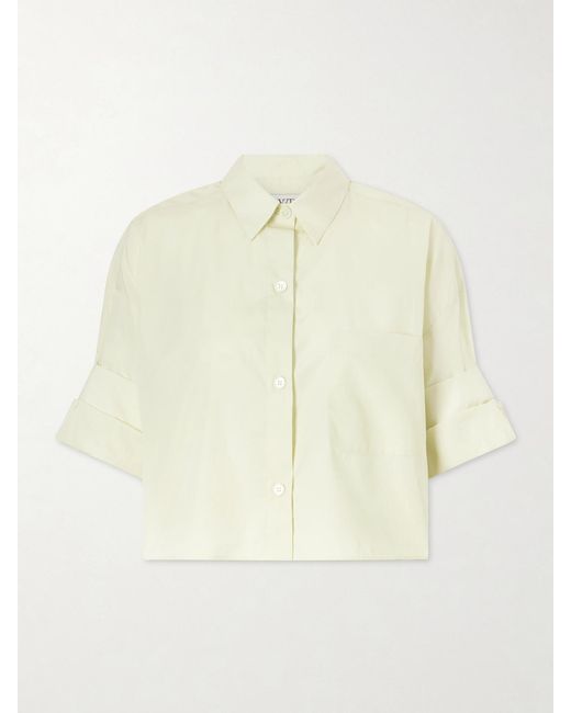 Twp Natural Next Ex Cropped Cotton Shirt