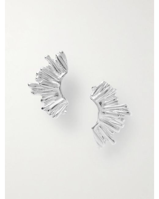 YSSO Metallic Crescent Sun Ohrringe Aus
