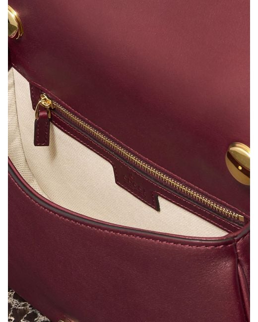 Gucci Purple Blondie Leather Shoulder Bag