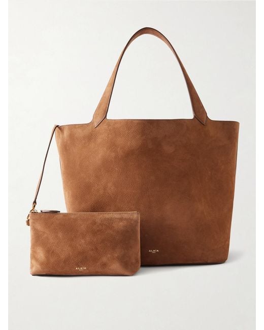 Alaïa Brown Nubuck Tote