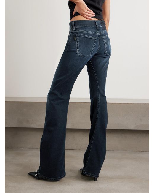 Haikure Blue Gery Low-Rise Slim-Fit Jeans