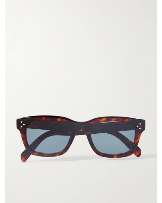 Céline Blue D-Frame Tortoiseshell Acetate Sunglasses