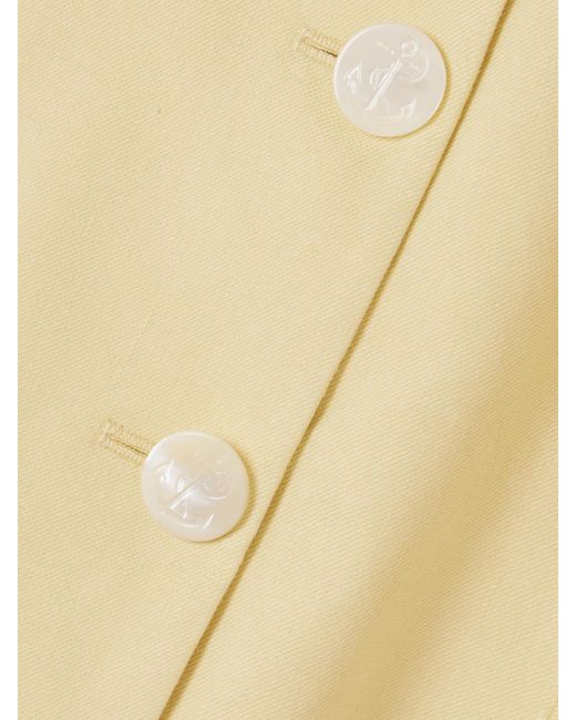 Gilet En Serge De Lin Mélangé Orlinda Veronica Beard en coloris Yellow