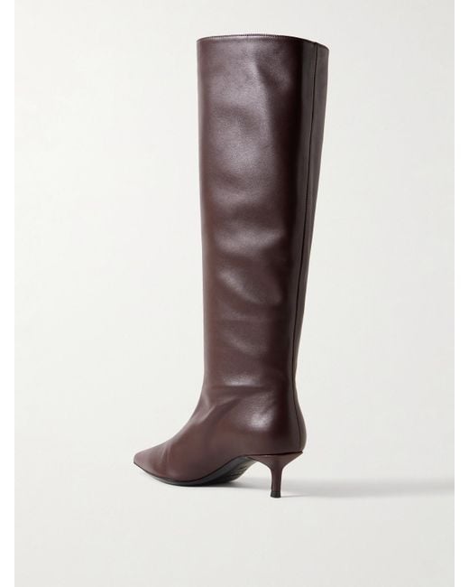 Staud Brown Sebastian Leather Knee Boots