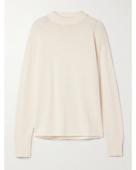 Proenza Schouler Natural Corri Silk-Blend Sweater