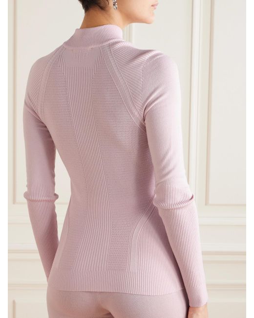 Loro Piana Pink Alpe Otro Wool-Blend Base Layer