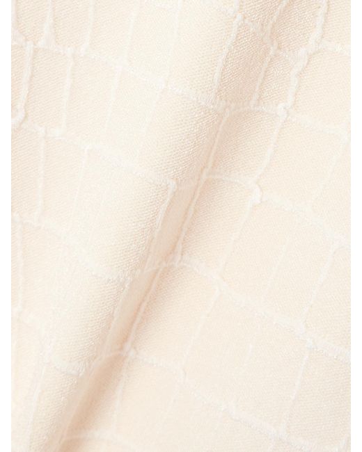 Jacquemus Natural Scala Jacquard-Knit Mini Dress