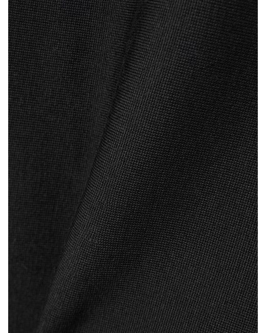 Gucci Black Wool-Blend Midi Shirt Dress