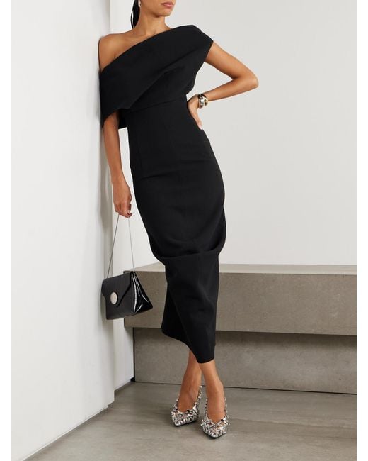 black tie up dress Black Shimmer Satin Dress With Lace Corset And Tie-Up Open Back