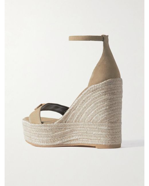Versace Natural Wedge Sandals