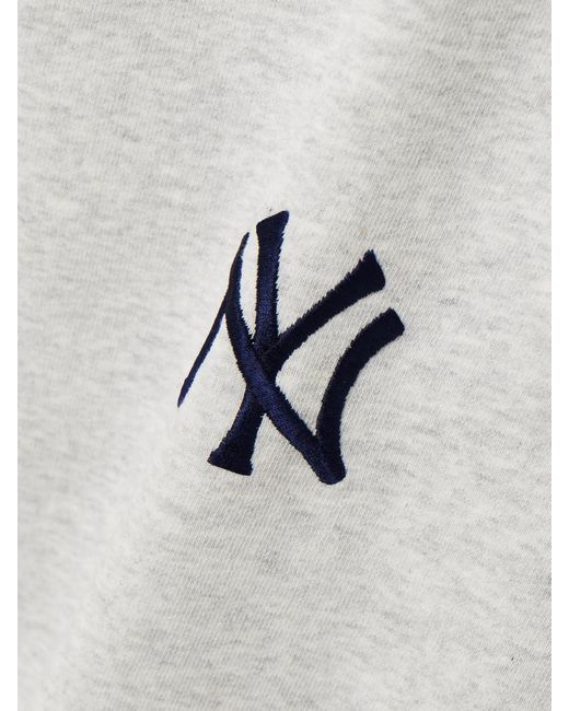 Sporty & Rich White '47 & The New York Yankees Embroidered Cotton-Jersey Tapered Sweatpants