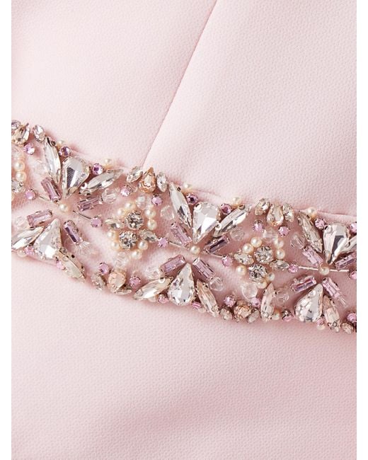 Sabina Bilenko Pink Sabina Embellished Draped Crepe Jacket