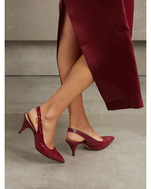 Khaite Red River Slingback-Pumps Aus Leder
