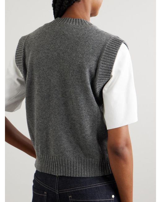 Brunello Cucinelli Gray Cashmere Vest