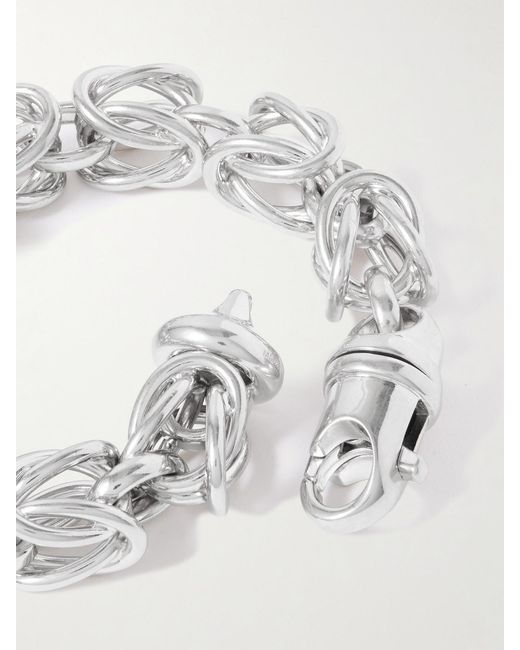 Totême  Metallic Byzantine Rhodium-Plated Bracelet