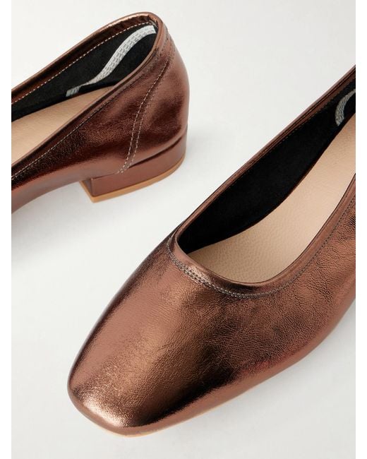 Maryam Nassir Zadeh Brown 20 Serafina Leather Ballet Flats
