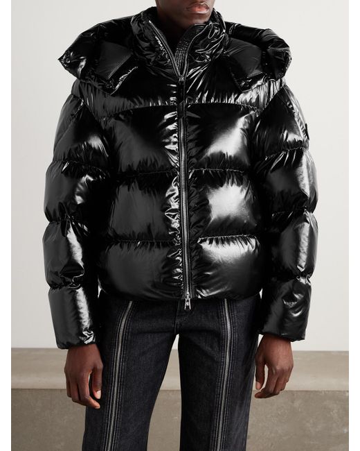 Moncler Genius Black Lothar Hooded Quilted Shell Down Jacket