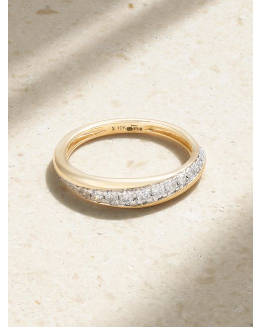 STONE AND STRAND Natural Twist 10-Karat Diamond Ring