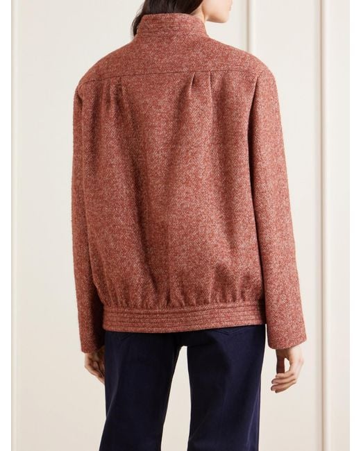 Blazé Milano Brown Coiba Herringbone Jacket