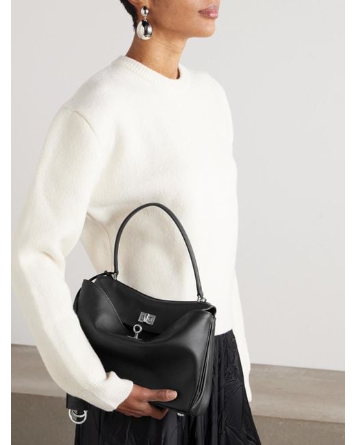 Balenciaga Black Rodeo Small Leather Tote