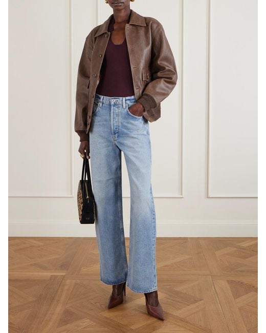 AMINA MUADDI Brown Anok Snake Pumps