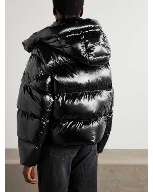 Moncler Genius Black Lothar Hooded Quilted Shell Down Jacket