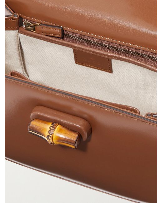 Gucci Brown Bamboo 1947 Small Leather Tote