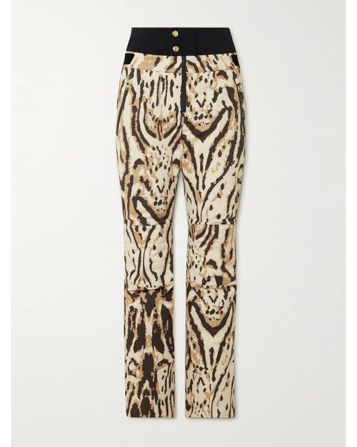 Bogner Natural Maren Bedruckte Skihose Mit Gummibesätzen