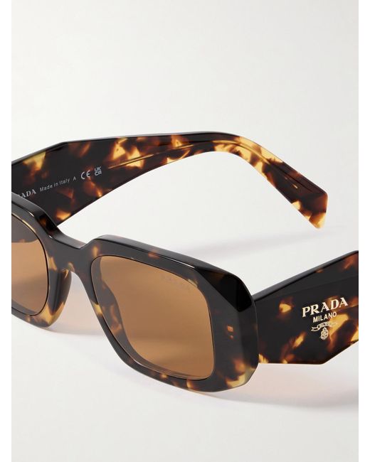 Prada Multicolor Square-Frame Acetate Sunglasses