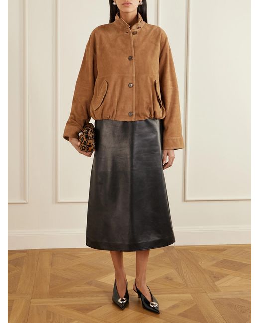 Jonathan Simkhai Brown Marley Suede Jacket