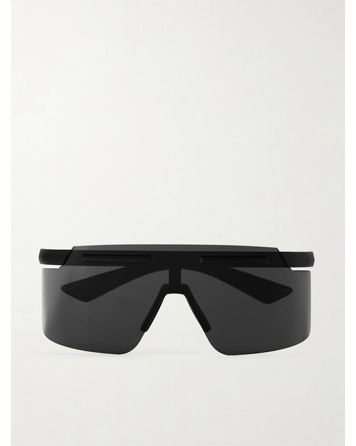 Prada Black Linea Rossa Square-Frame Acetate Sunglasses