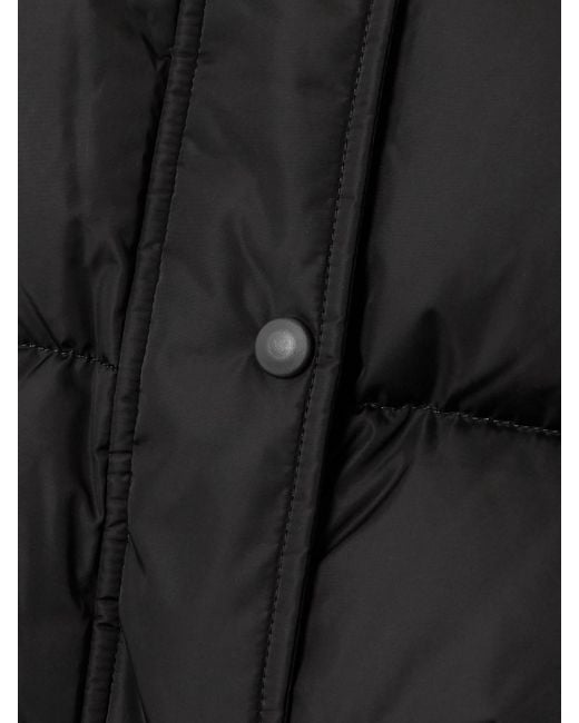 Wardrobe NYC Black Net-A-Porter Hooded Quilted Padded Shell Down Jacket