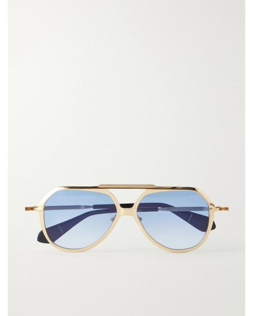 Jacques Marie Mage Blue Lou Lou De La Falaise Louise Aviator-Style Titanium Sunglasses